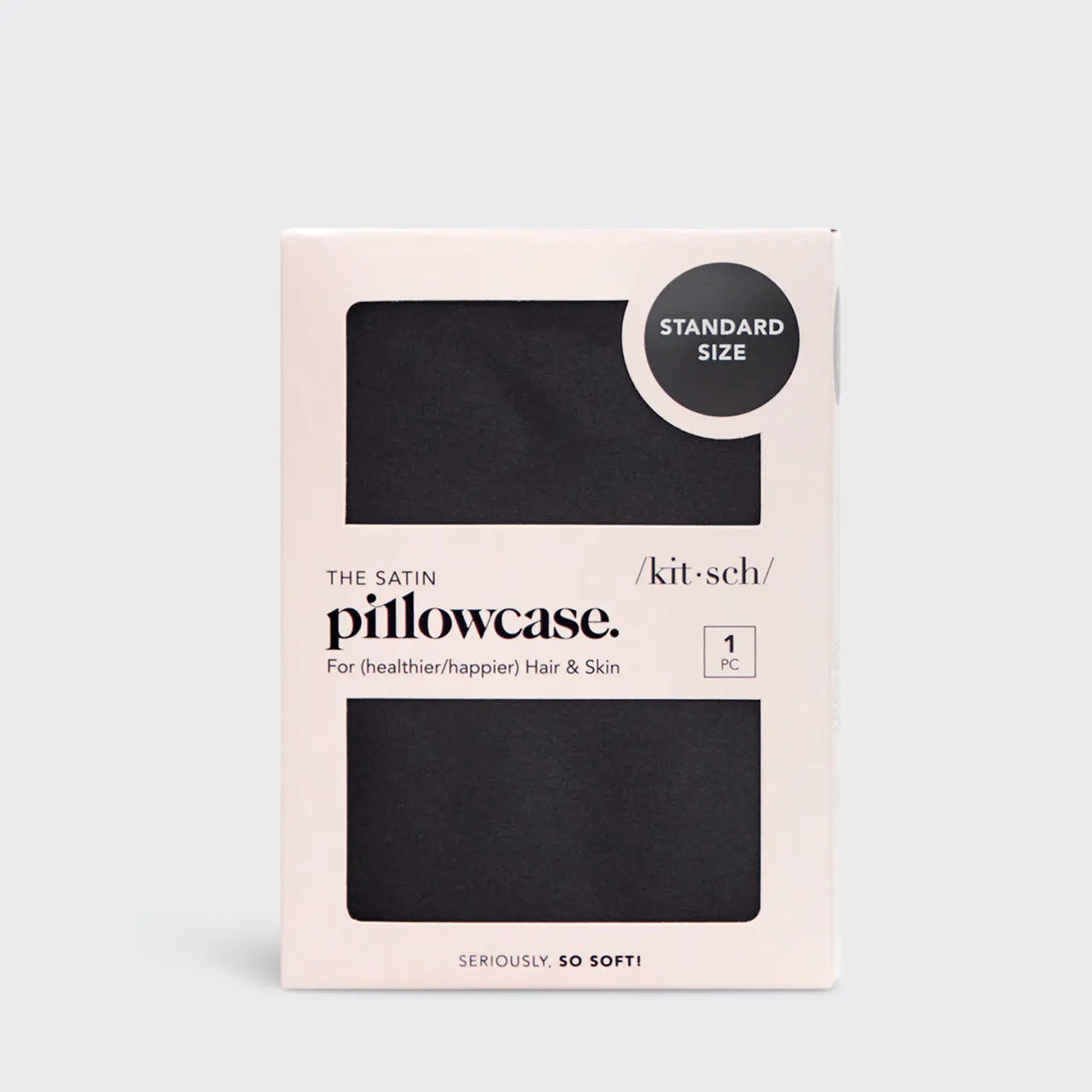 Satin Pillowcase - Black (Standard)